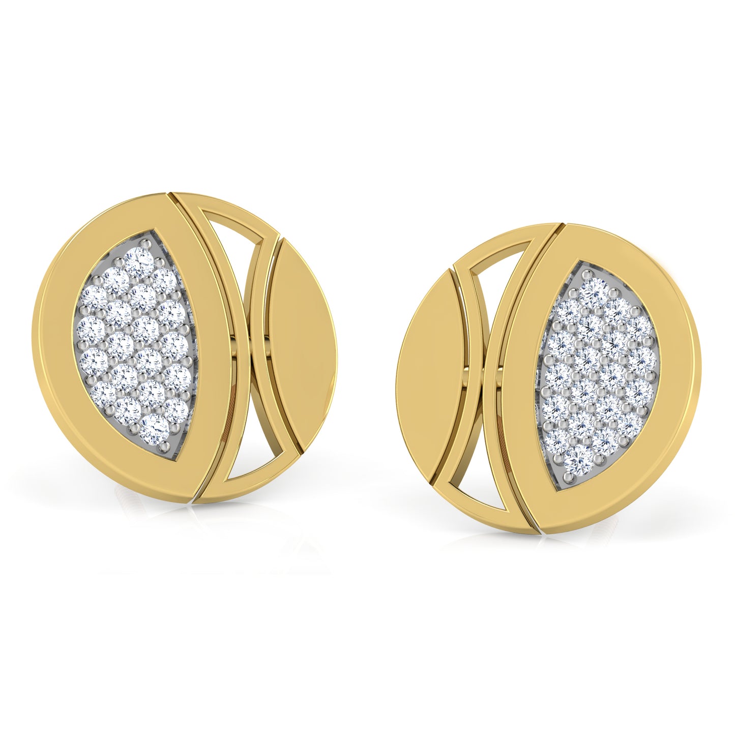 Enigmatic Echo Diamond Studs 18K