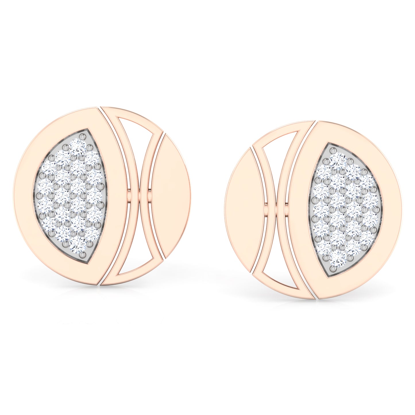 Enigmatic Echo Diamond Studs 18K