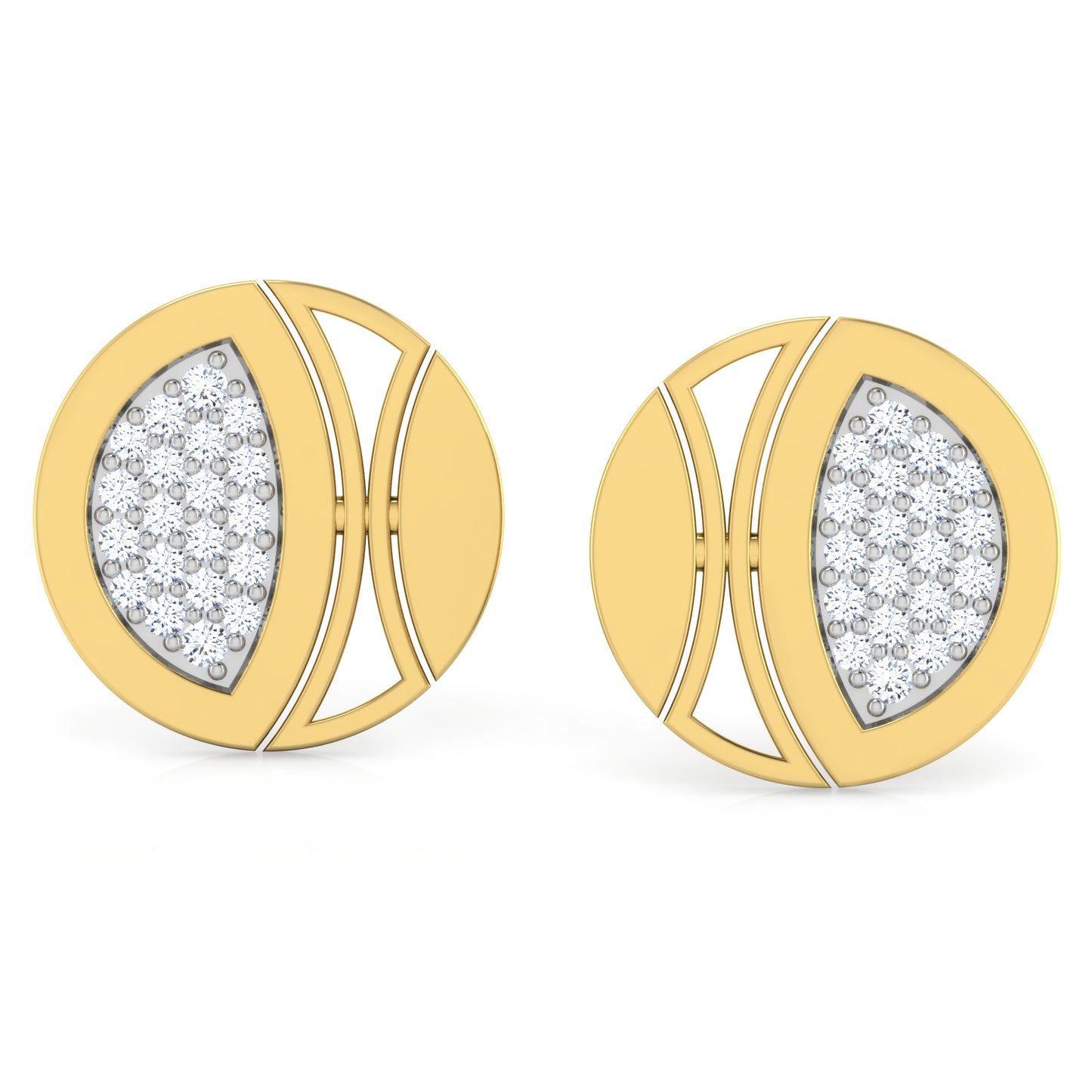 Enigmatic Echo Diamond Studs 18K