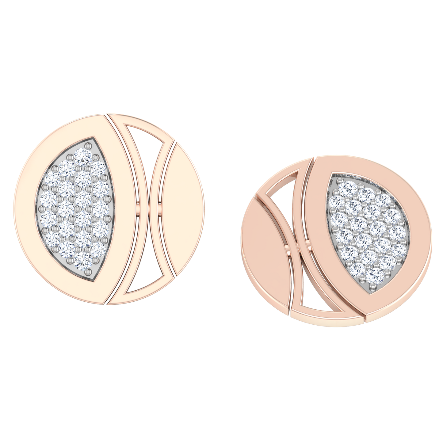 Enigmatic Echo Diamond Studs 18K