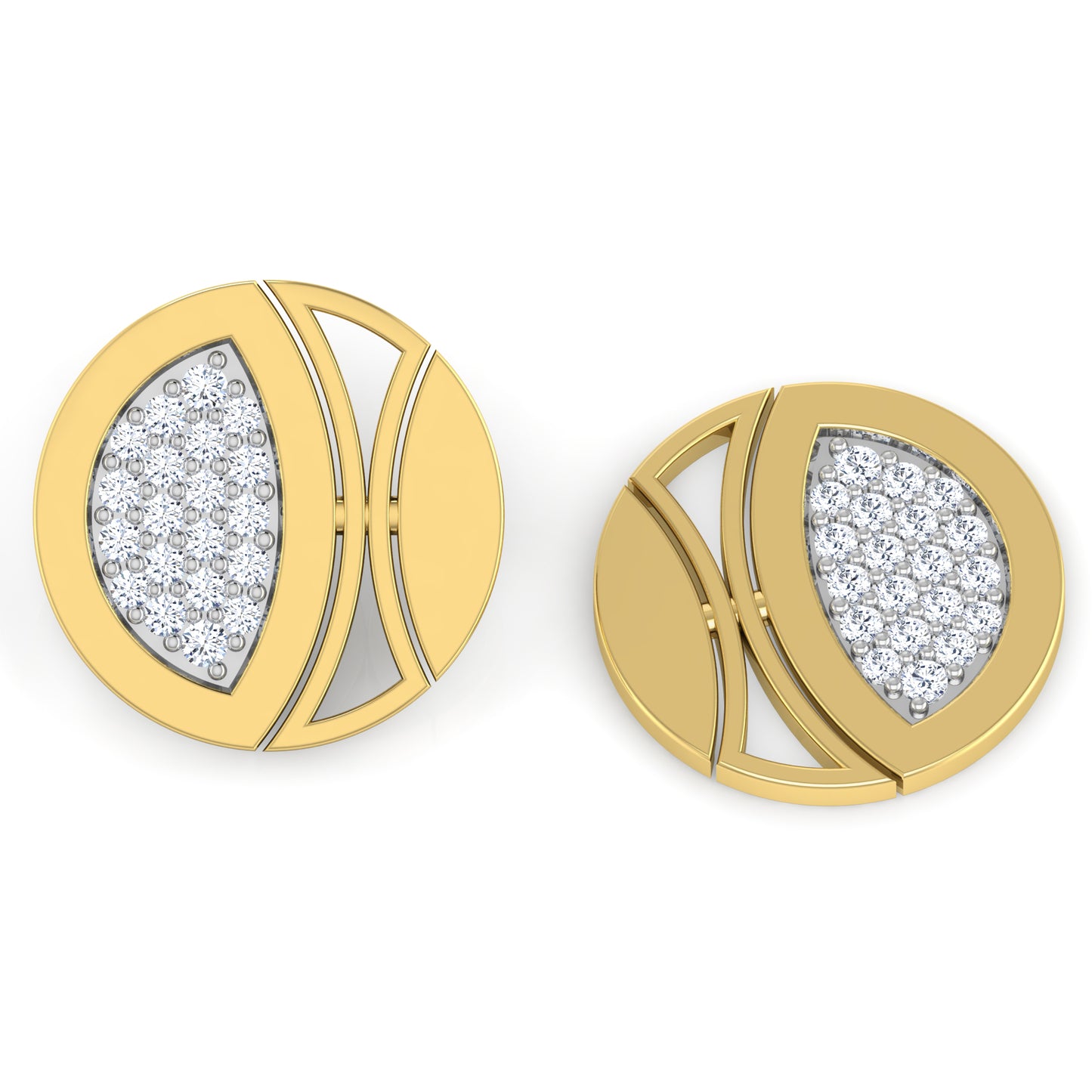 Enigmatic Echo Diamond Studs 18K