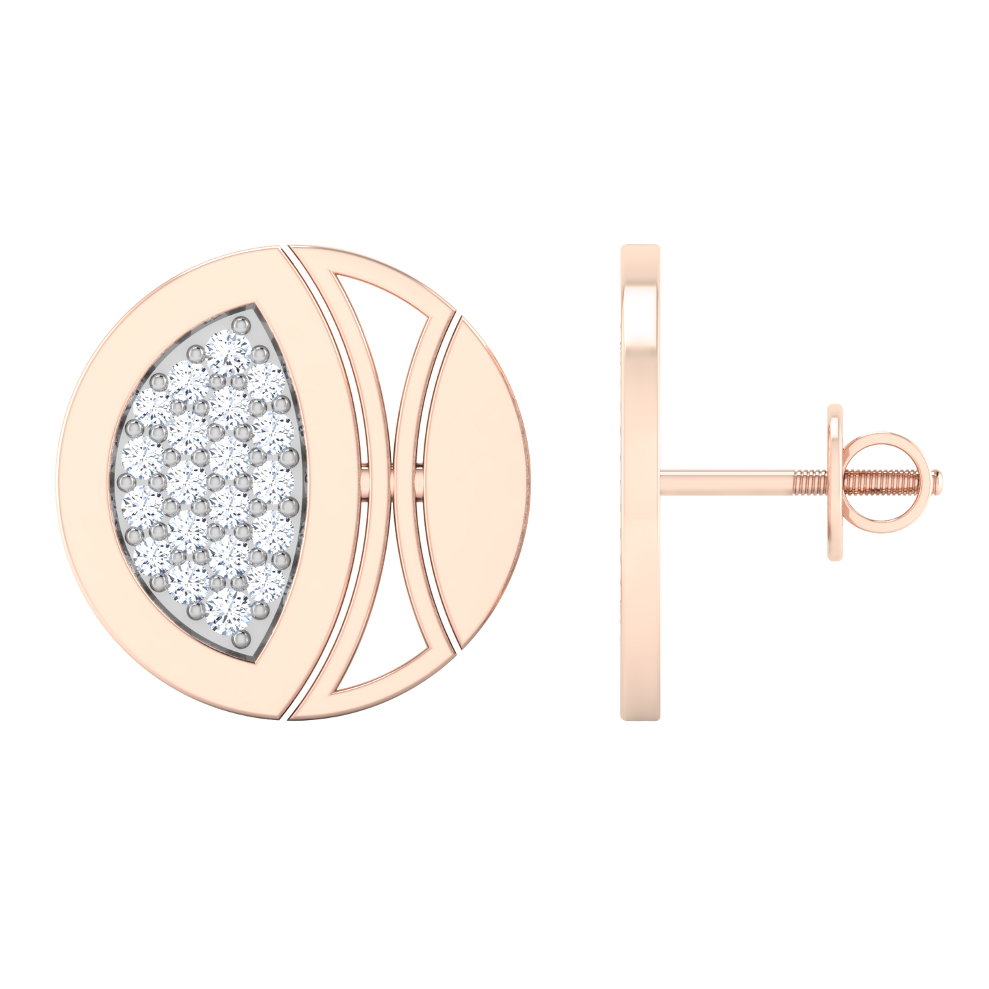 Enigmatic Echo Diamond Studs 18K