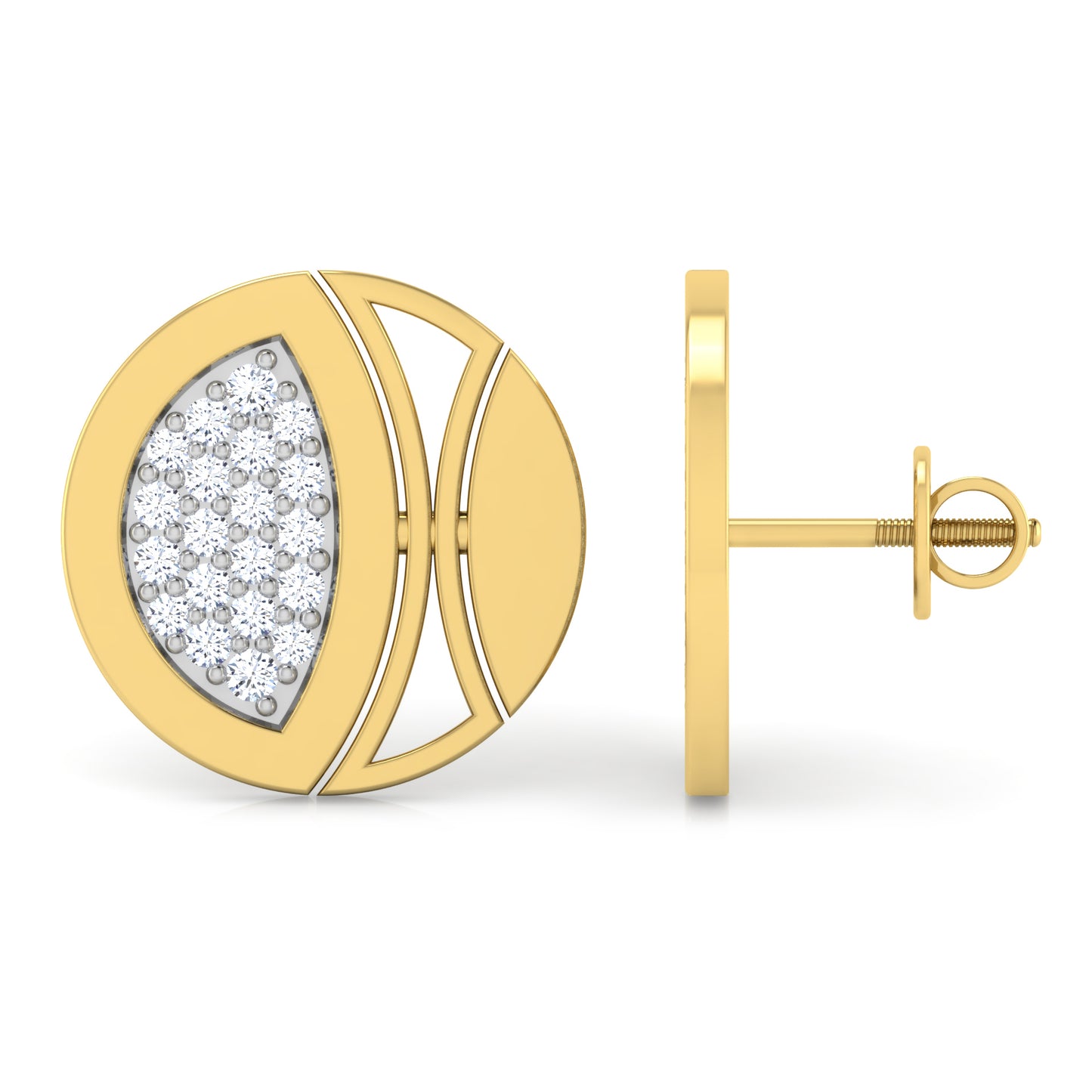Enigmatic Echo Diamond Studs 18K