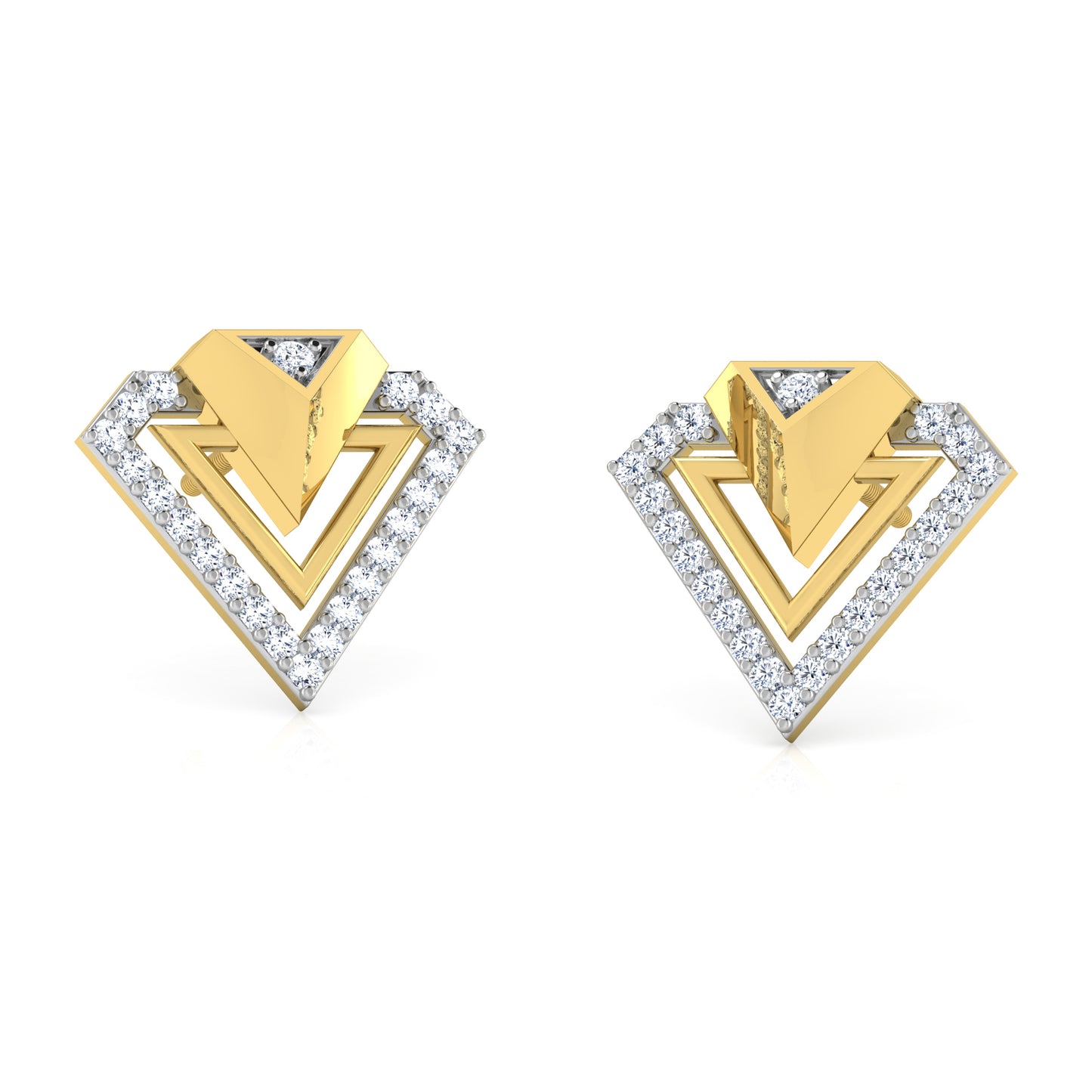Radiant Reflection Diamond Drops 18K