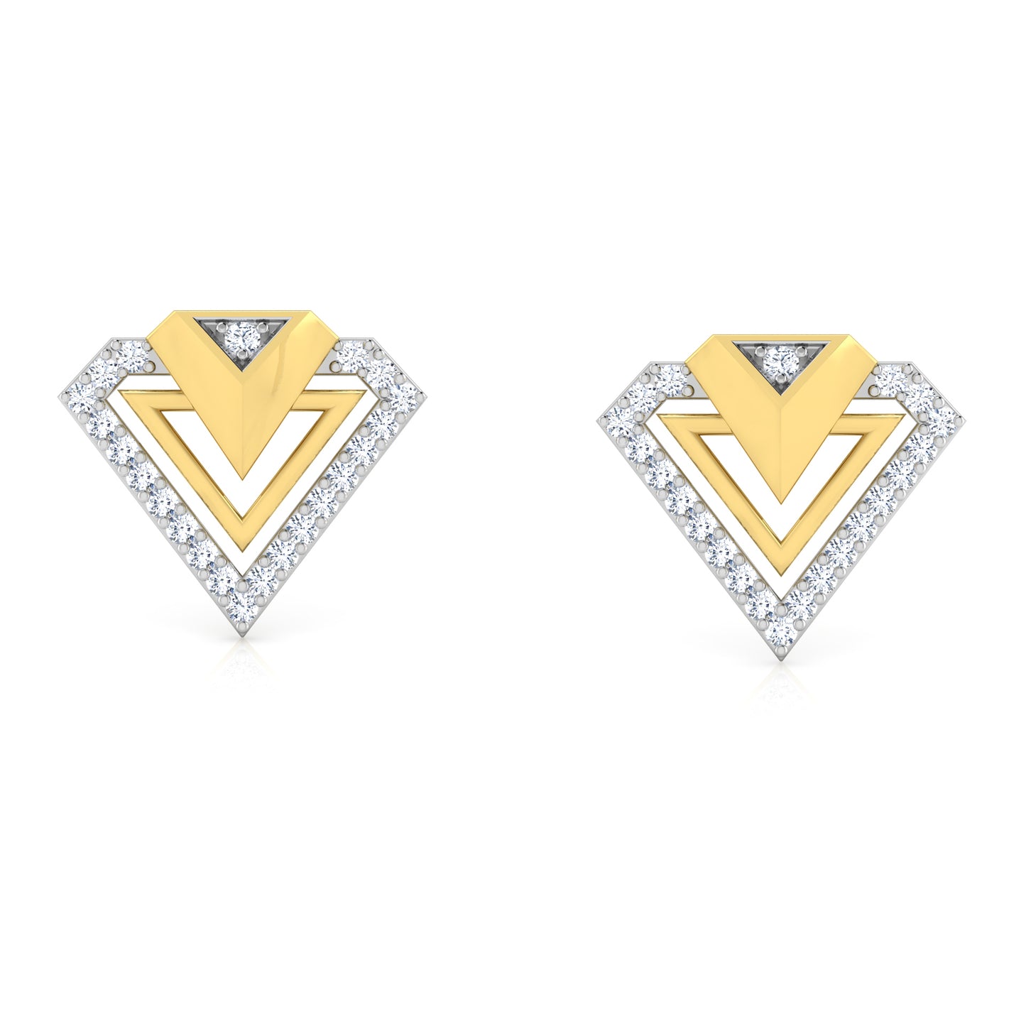 Radiant Reflection Diamond Drops 18K