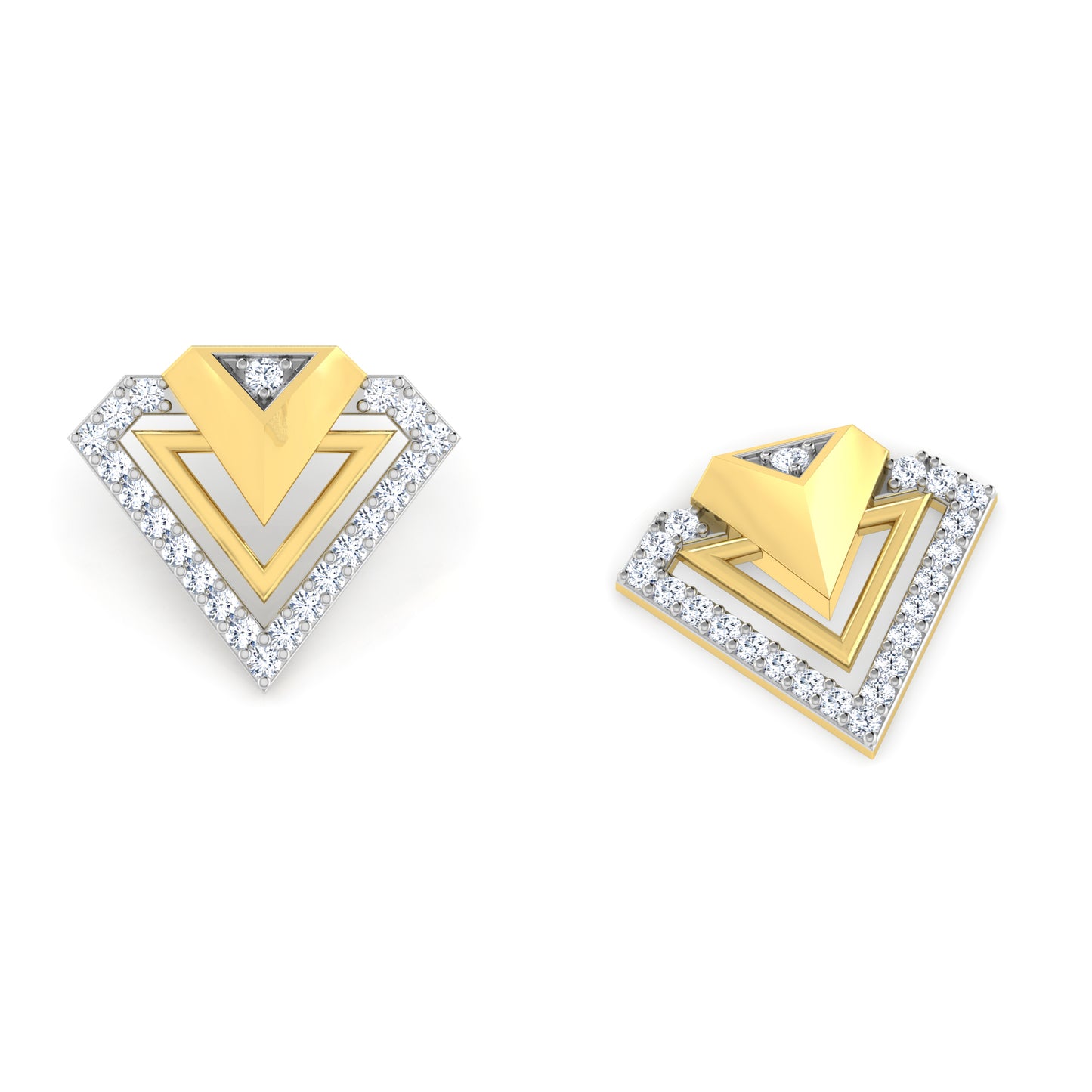 Radiant Reflection Diamond Drops 18K