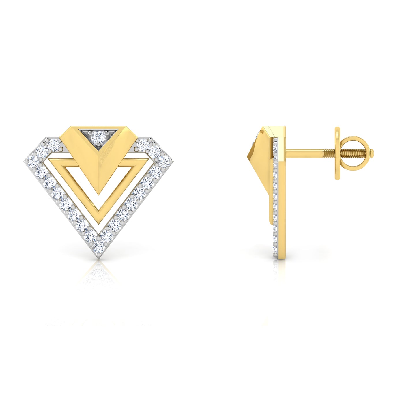 Radiant Reflection Diamond Drops 18K