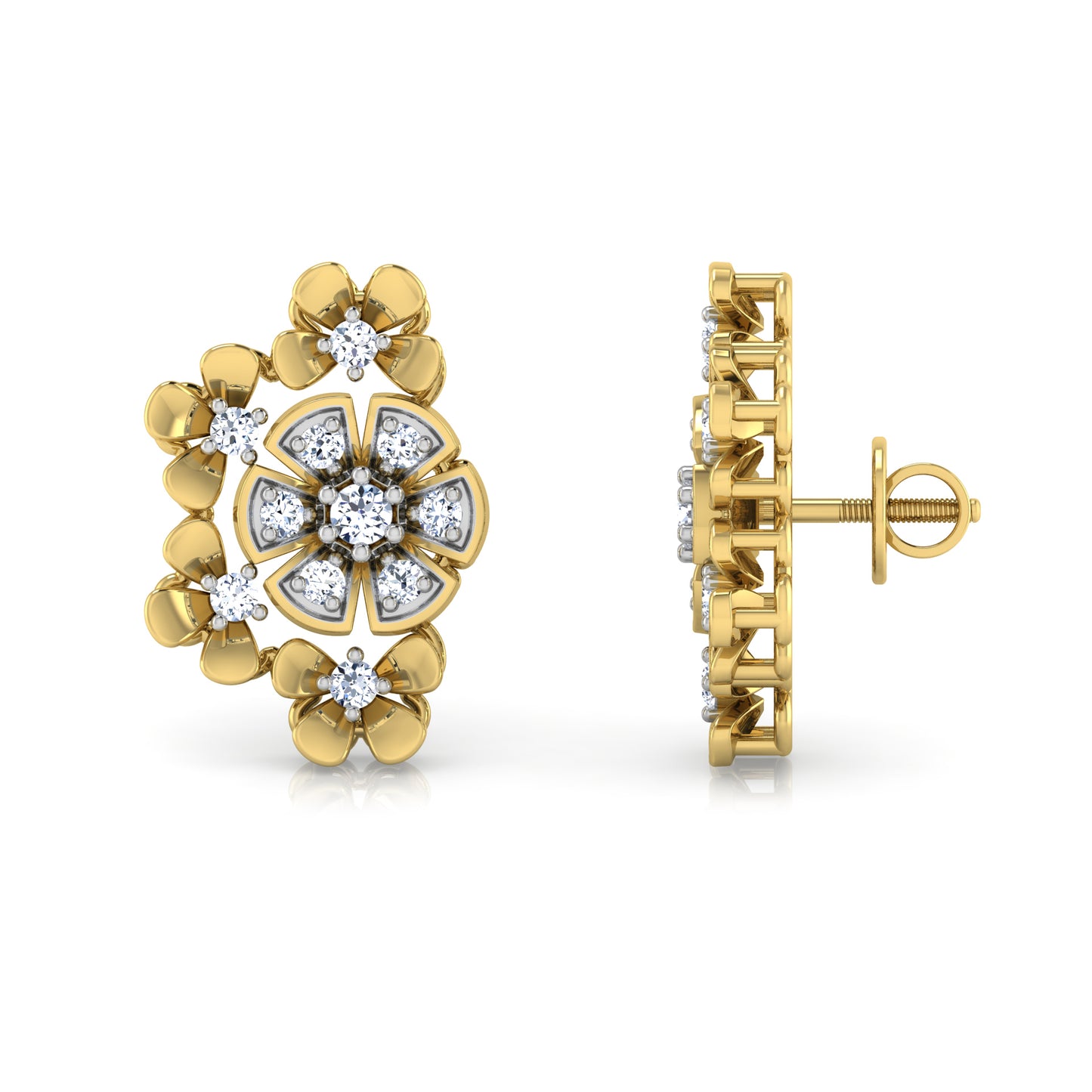 Golden Glamour Earrings 18K