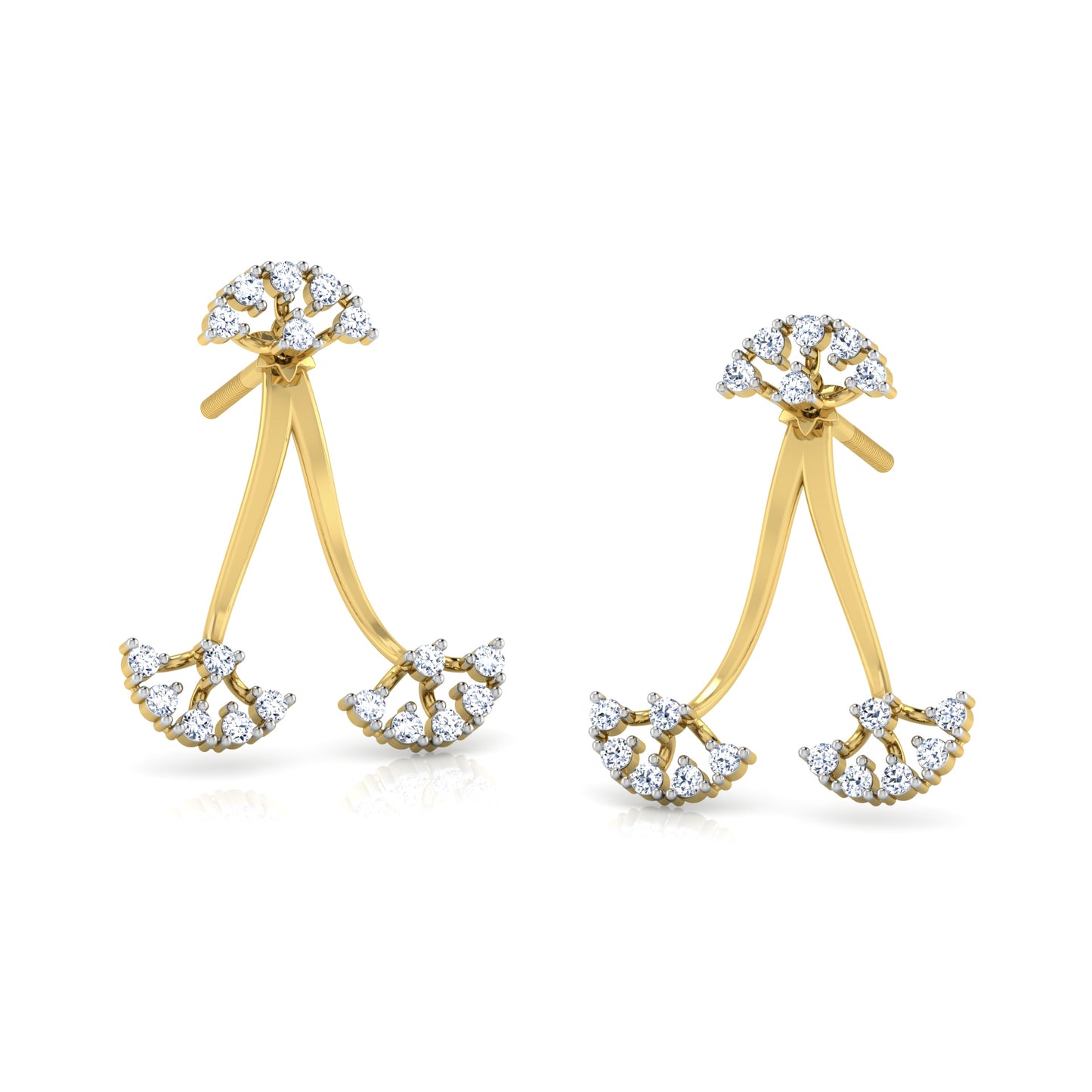 Whispering Waters Earrings 18K