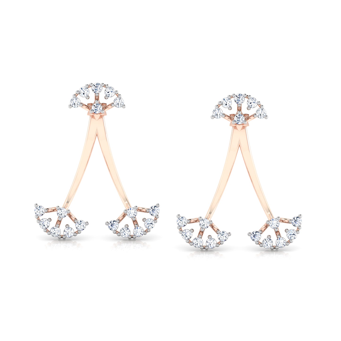 Whispering Waters Earrings 18K