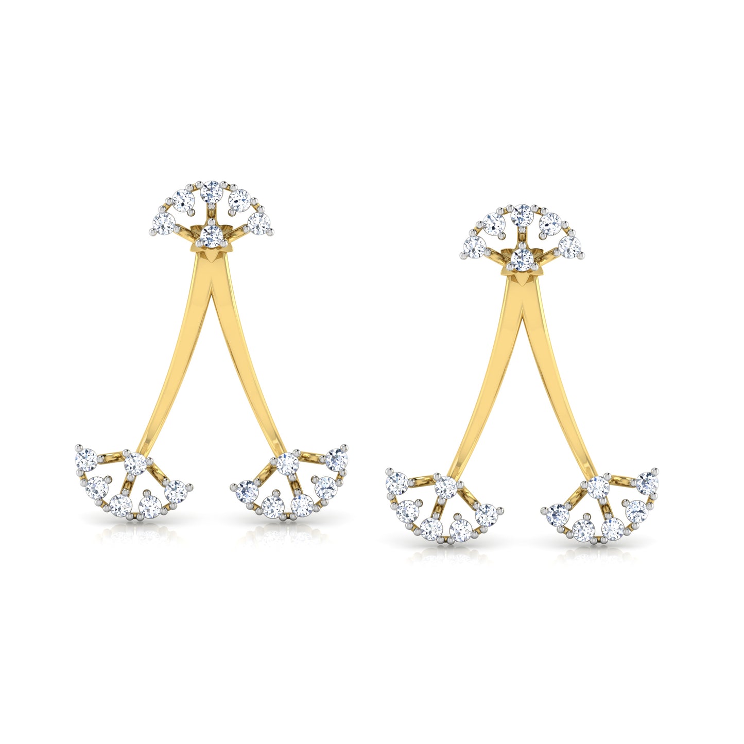 Whispering Waters Earrings 18K
