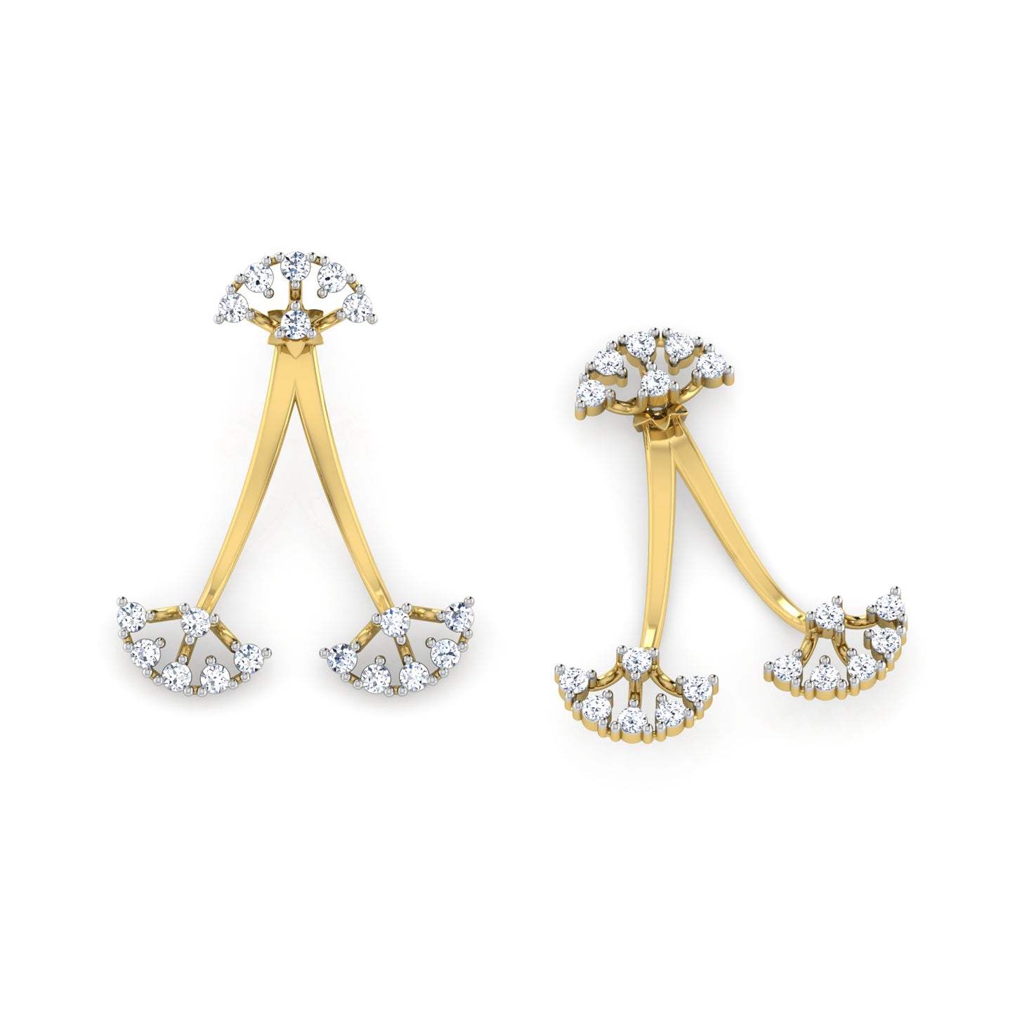 Whispering Waters Earrings 18K