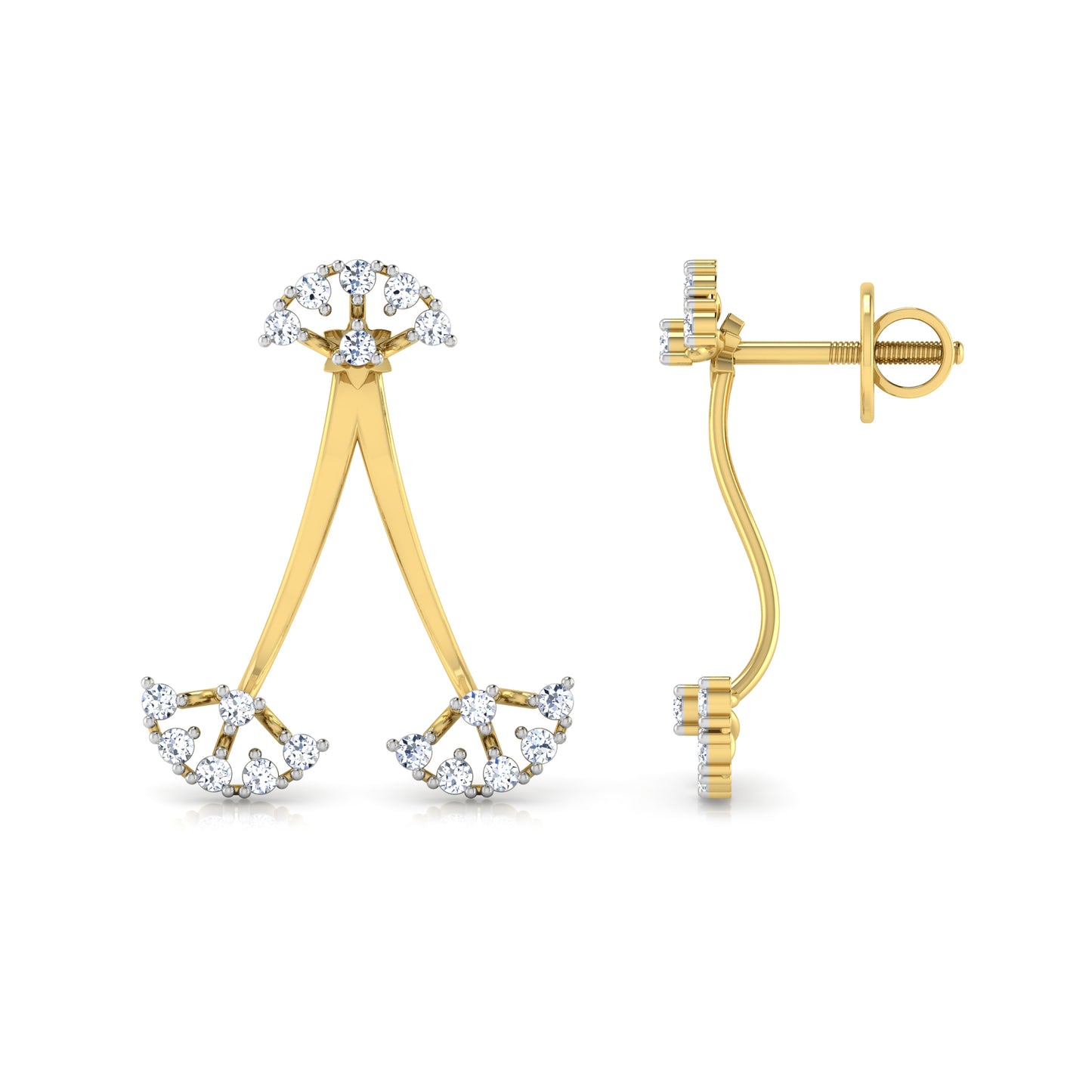 Whispering Waters Earrings 18K