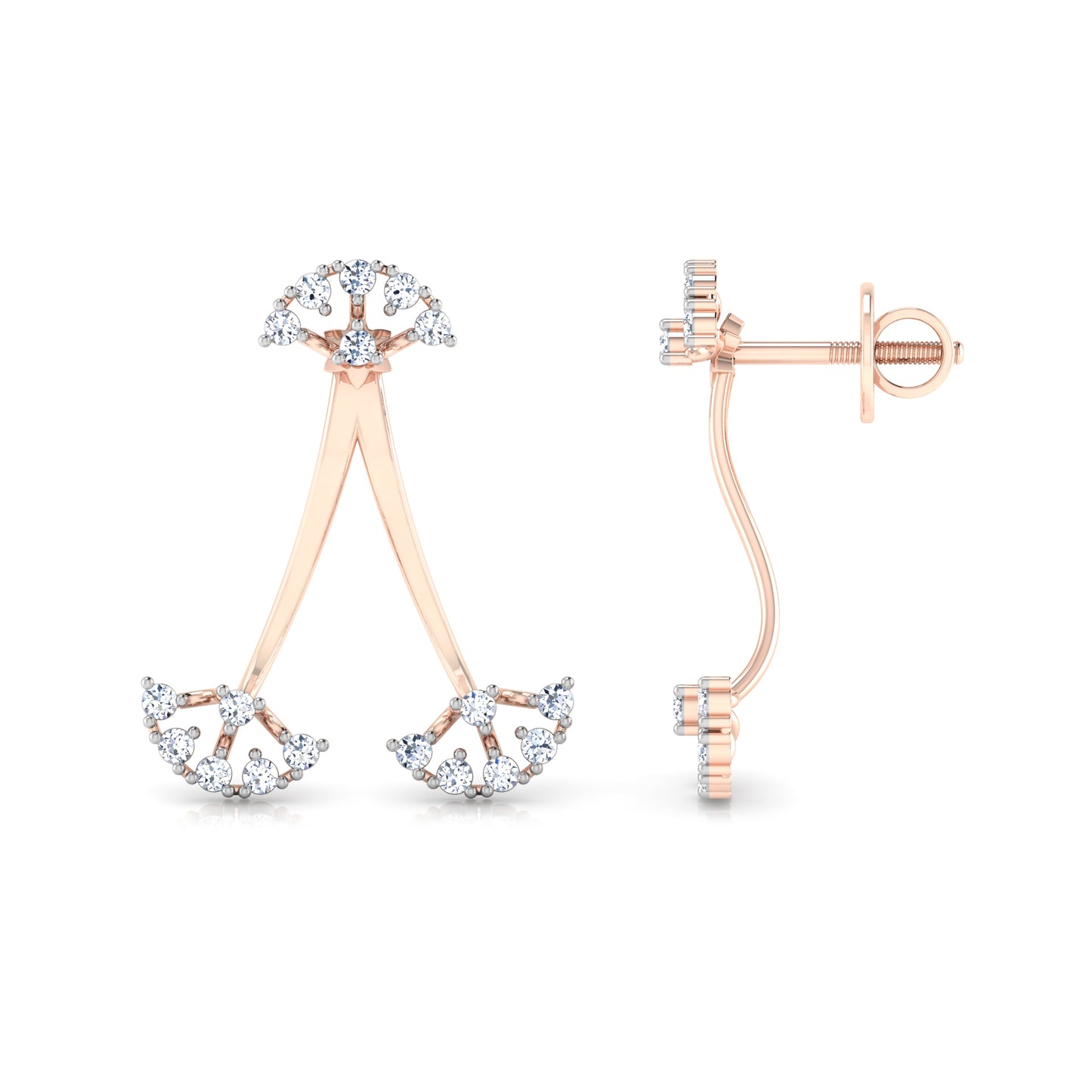 Whispering Waters Earrings 18K