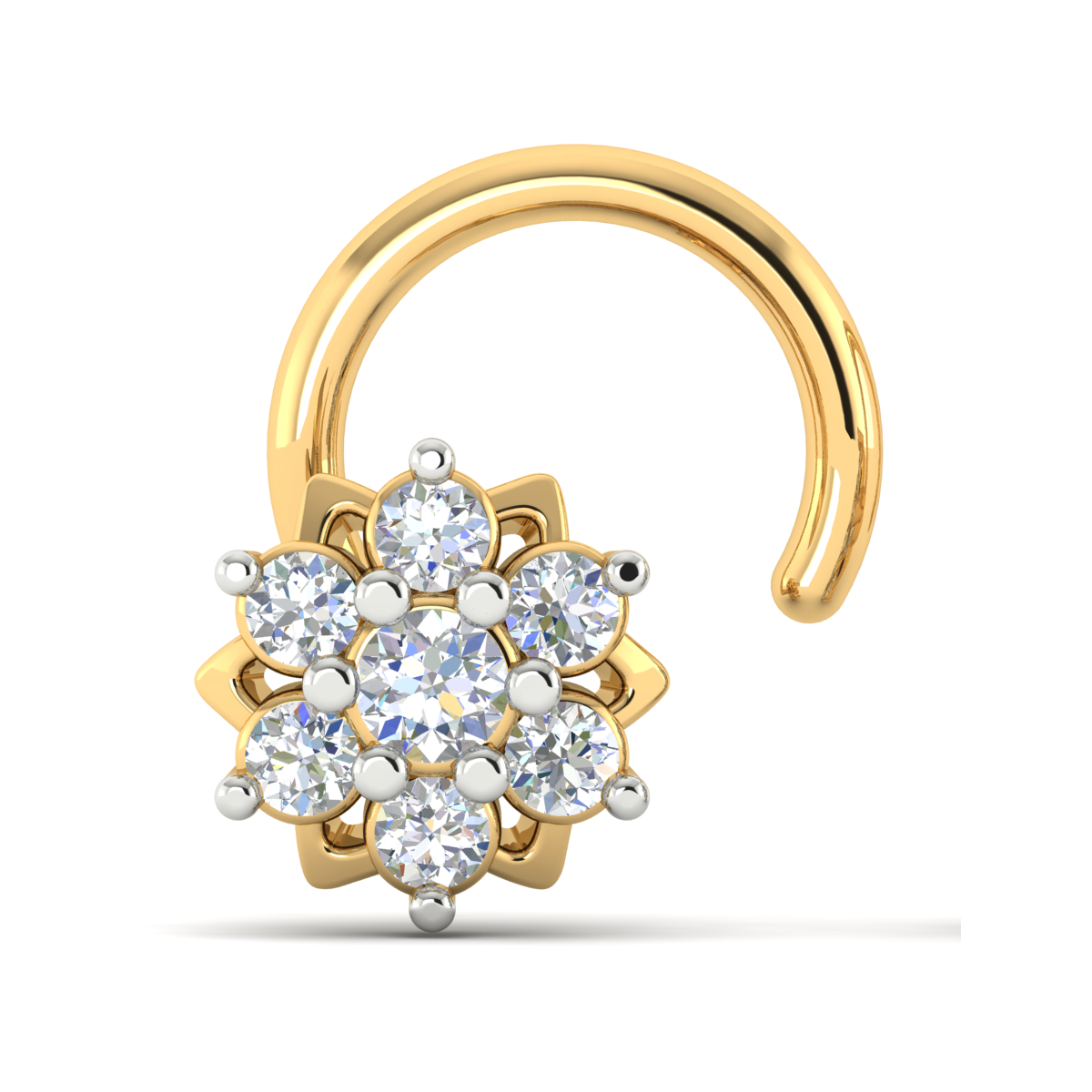 Whispering Whimsy Nose Pin 18K
