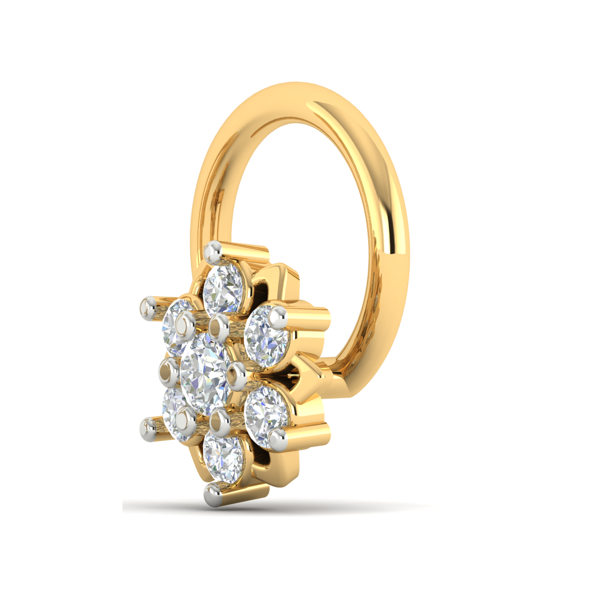 Whispering Whimsy Nose Pin 18K