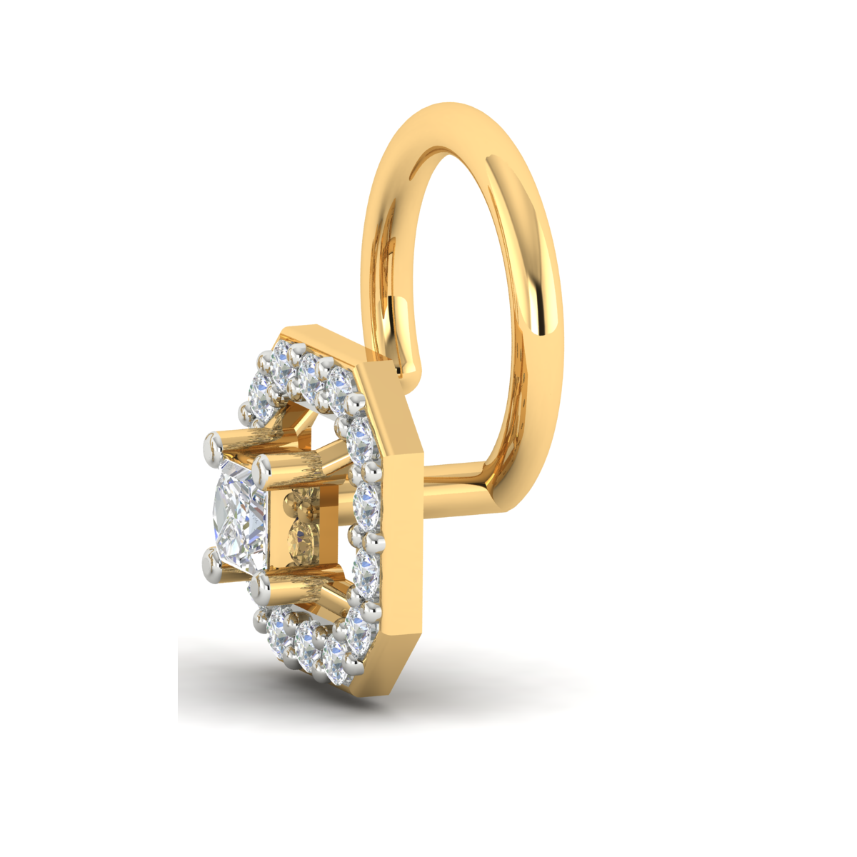 Glistening Harmony Diamond Pin 18K