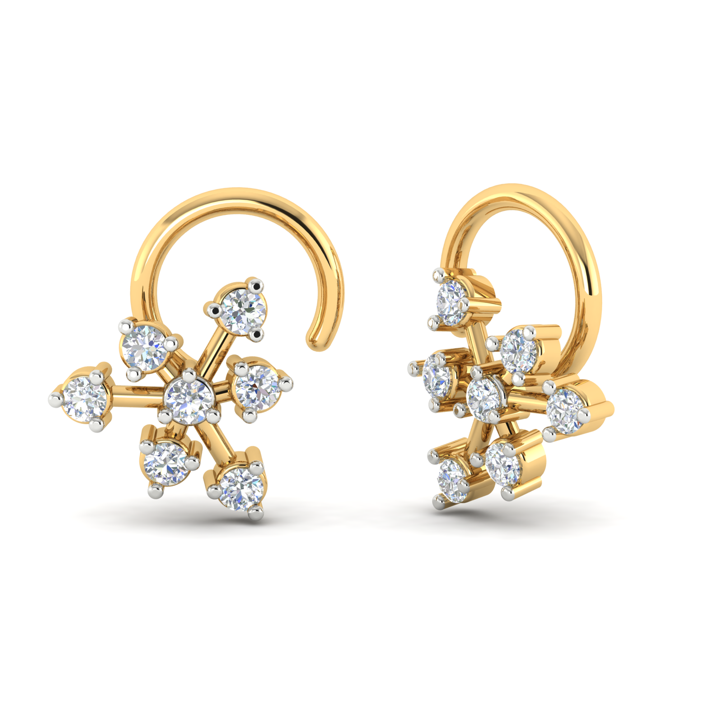 Serene Soliloquy Nose Pin 18K