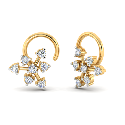 Serene Soliloquy Nose Pin 18K
