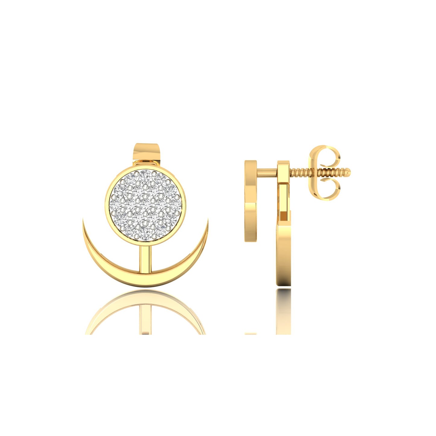 Moonlit Meadow Earrings 18K