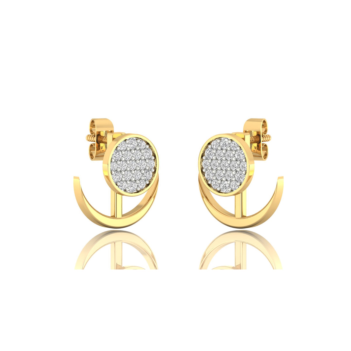 Moonlit Meadow Earrings 18K