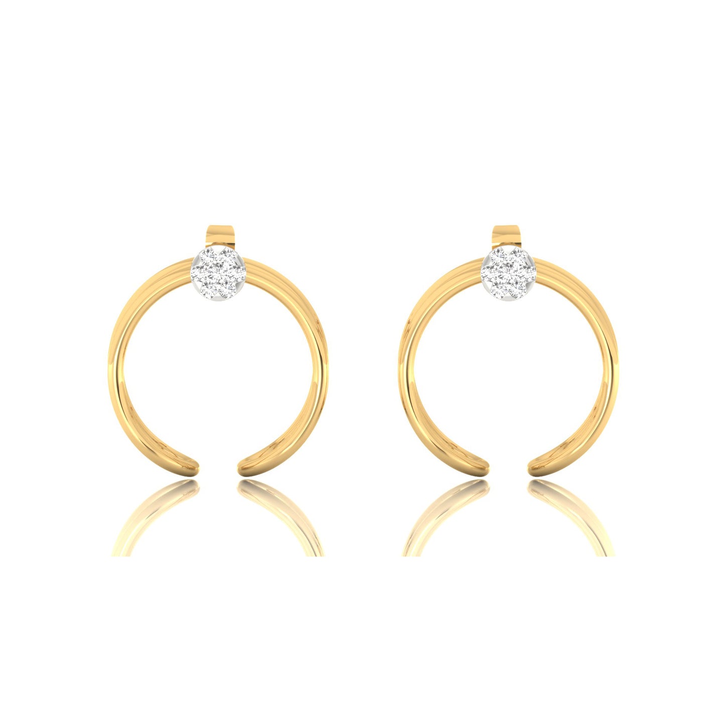 Blushing Blossom Earrings 18K