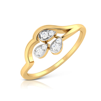 Gilded Grace Grandeur 14Kt Diamond Ring