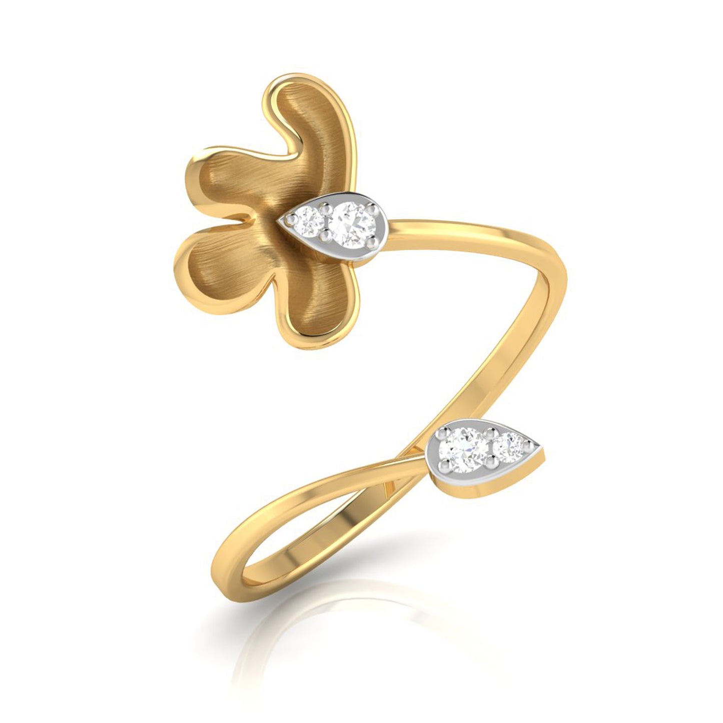 Lustrous Luminance Luminary 14Kt Diamond Ring