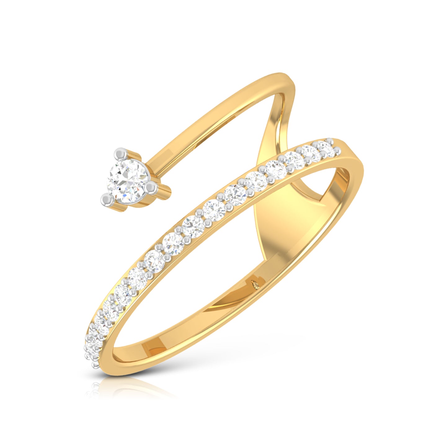 Regal Radiance Resplendence 14Kt Diamond Ring