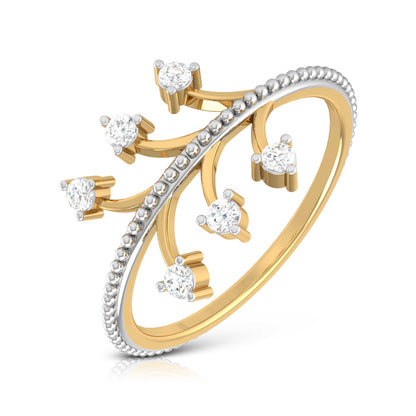 Radiant Rhapsody Resonance 14Kt Diamond Ring