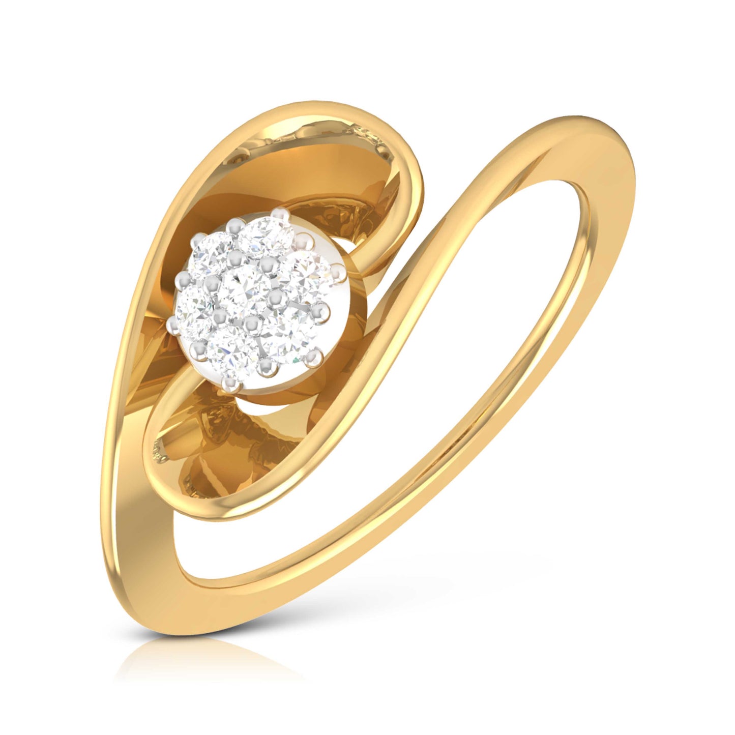 Enchanted Echo Elegance 18Kt Diamond Ring