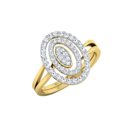 Lagoon 18Kt Diamond Ring For Women