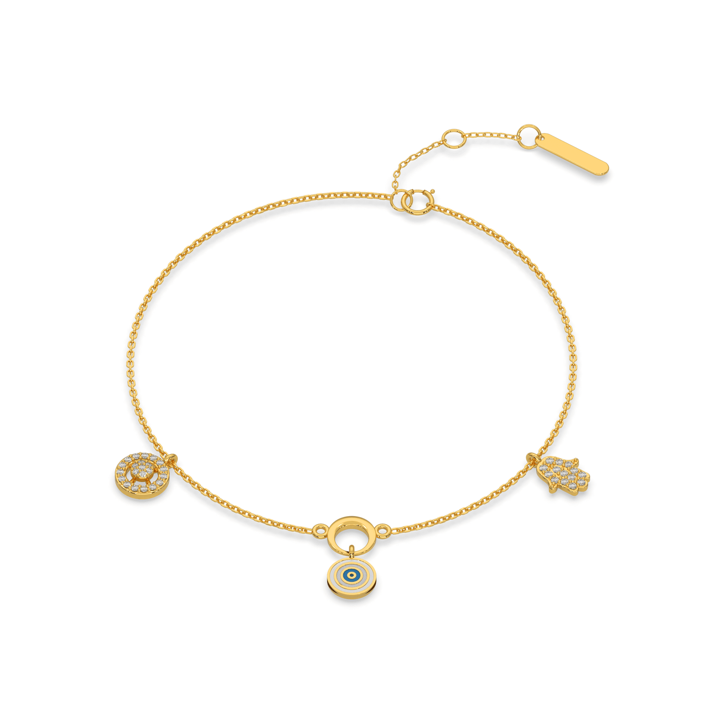 Sparkling Serenity Chain Bracelet 18K