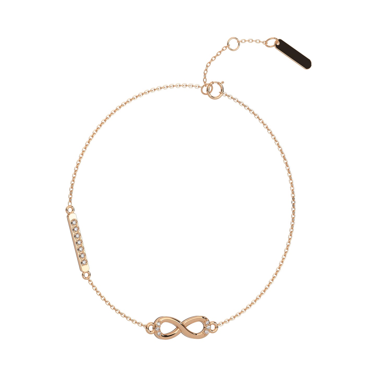 Bedazzling Brilliance Chain Bracelet 18K