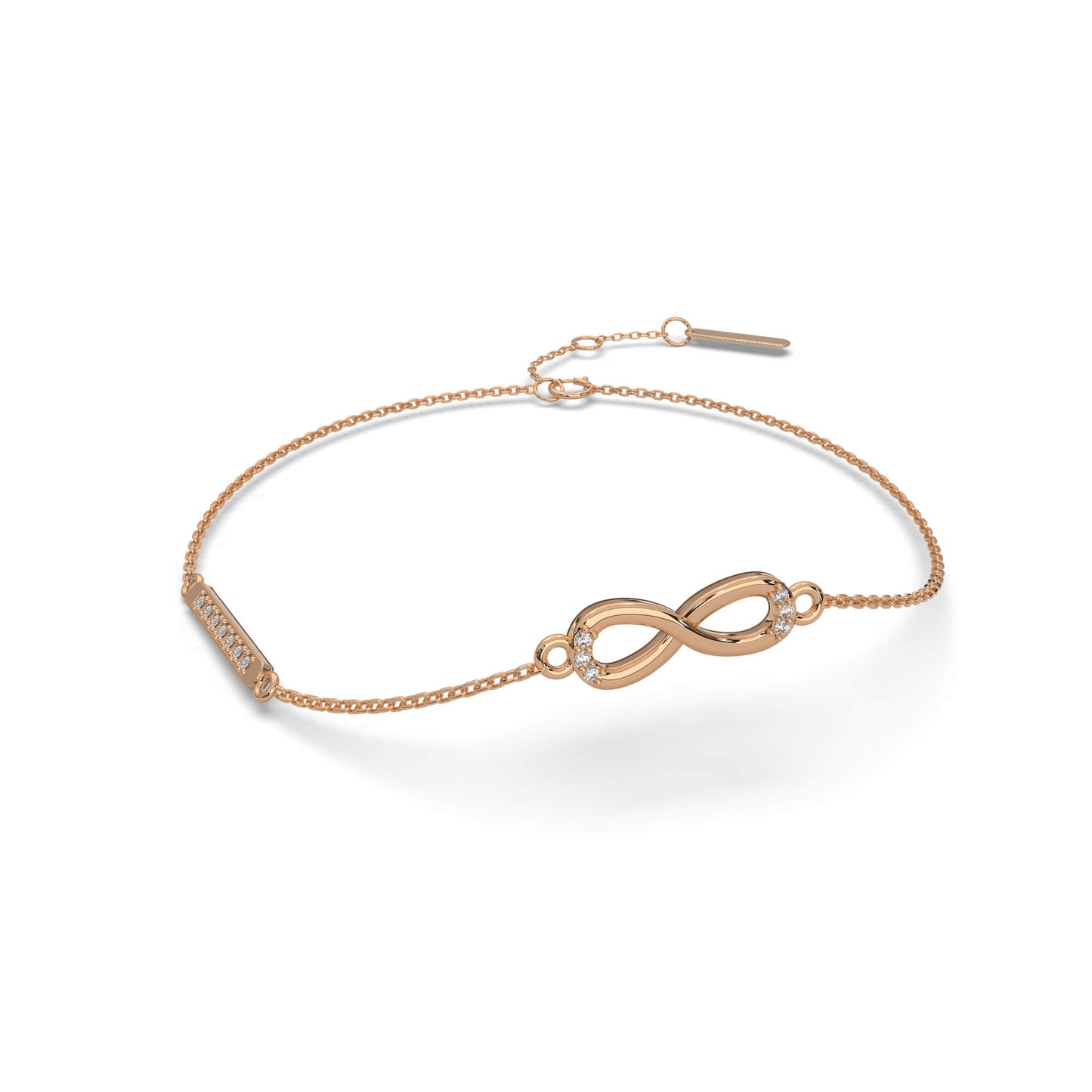 Bedazzling Brilliance Chain Bracelet 18K