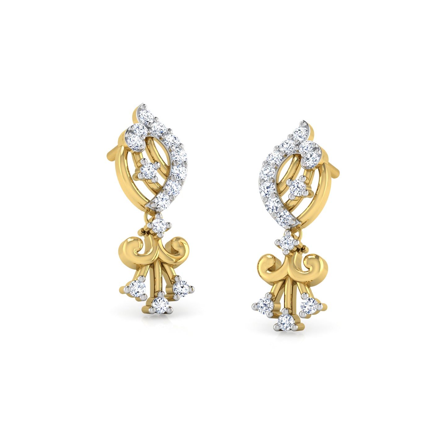 Twilight Trellis Earrings 18K