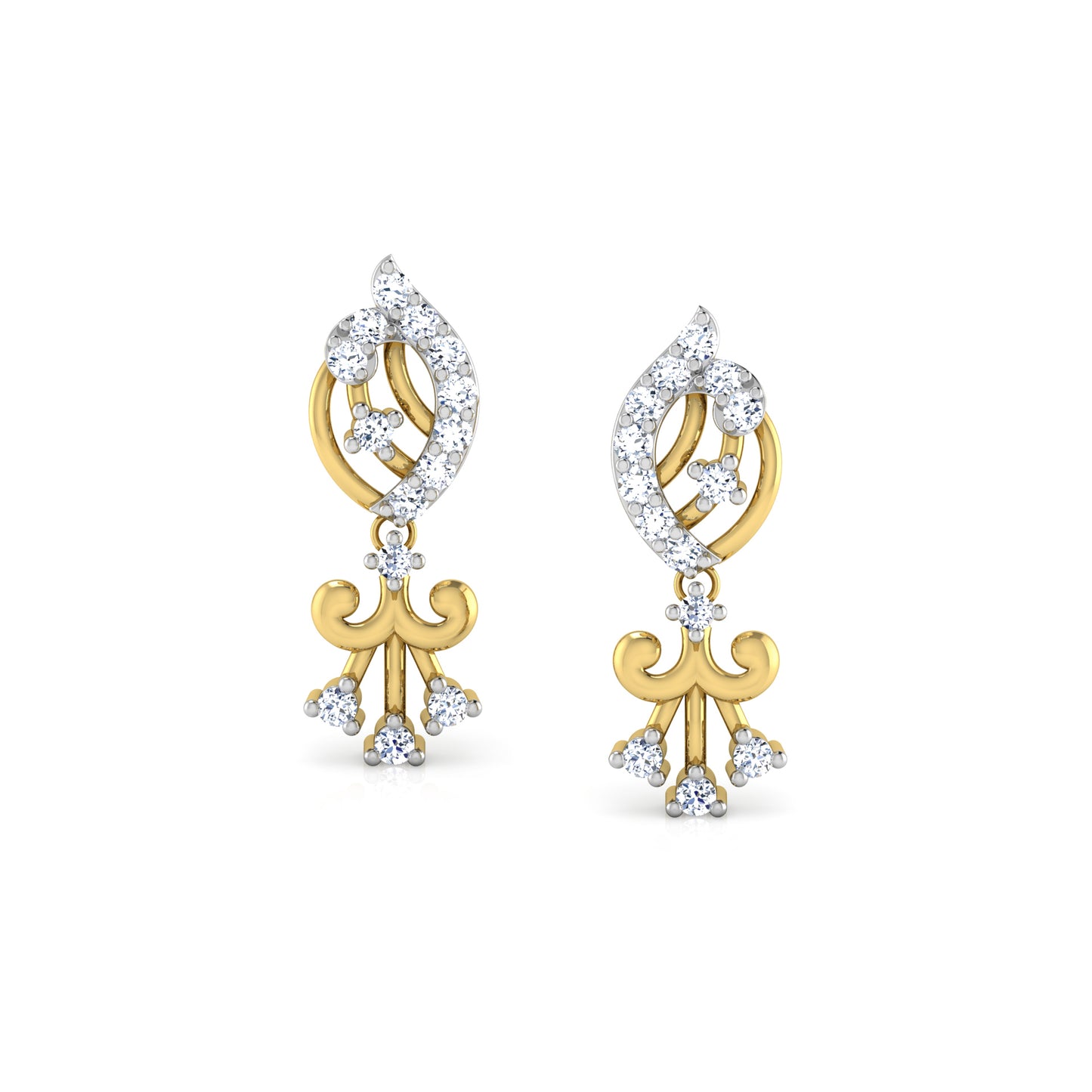 Twilight Trellis Earrings 18K