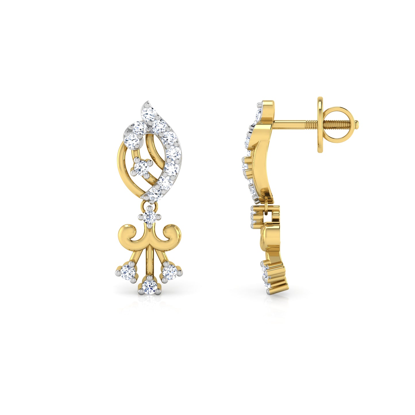 Twilight Trellis Earrings 18K