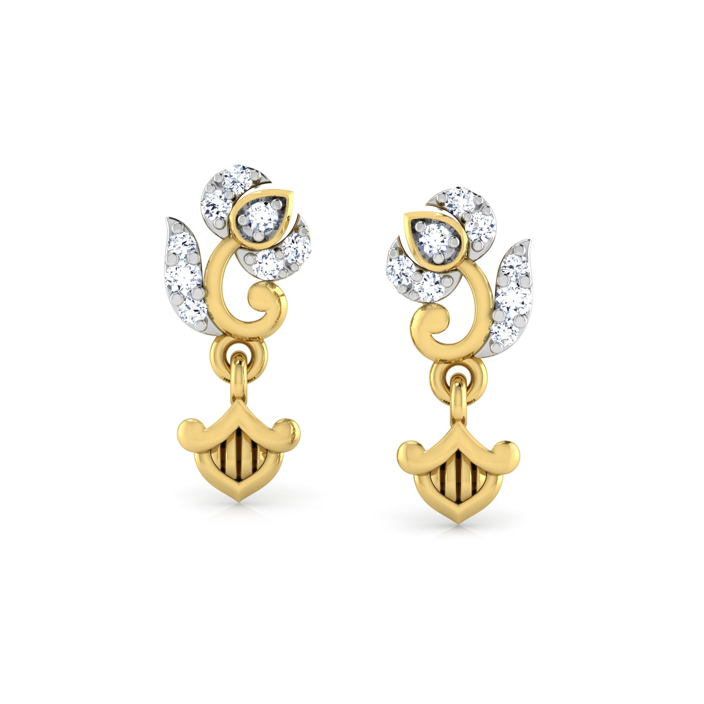 Regal Rainforest Earrings 18K