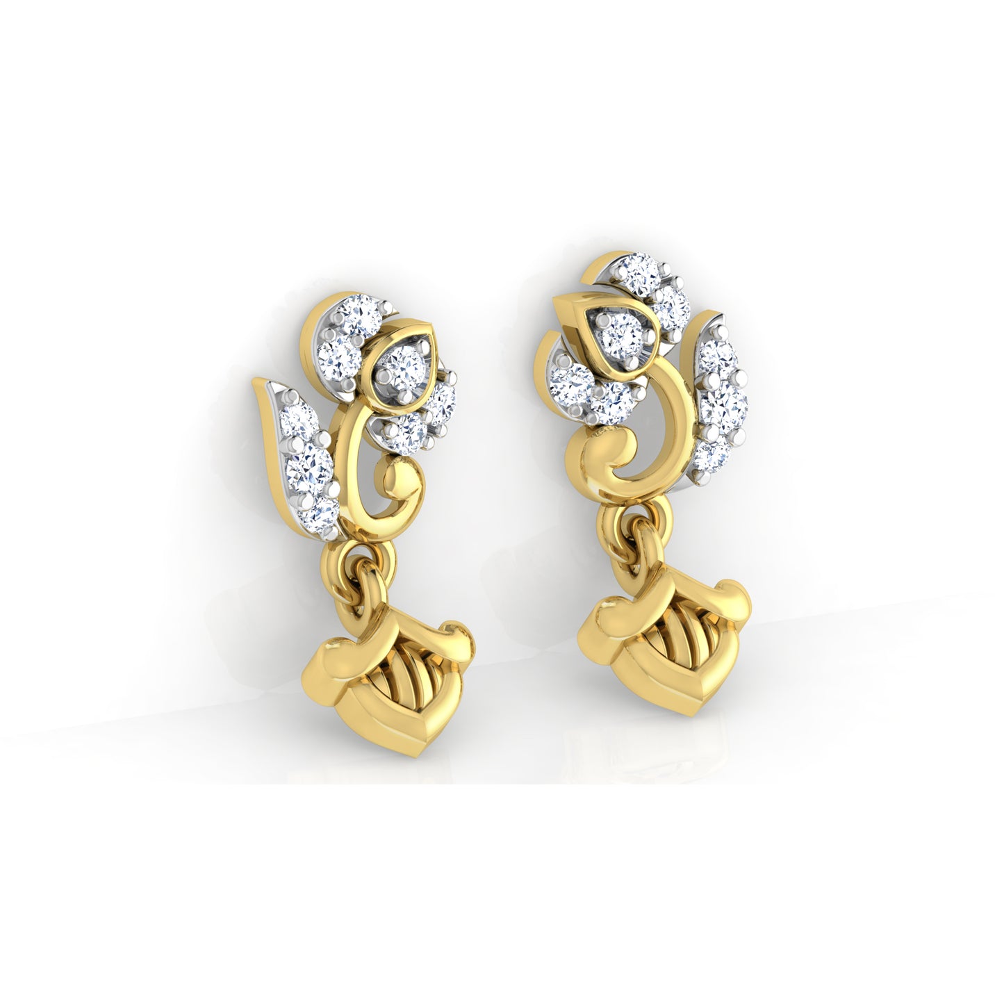 Regal Rainforest Earrings 18K
