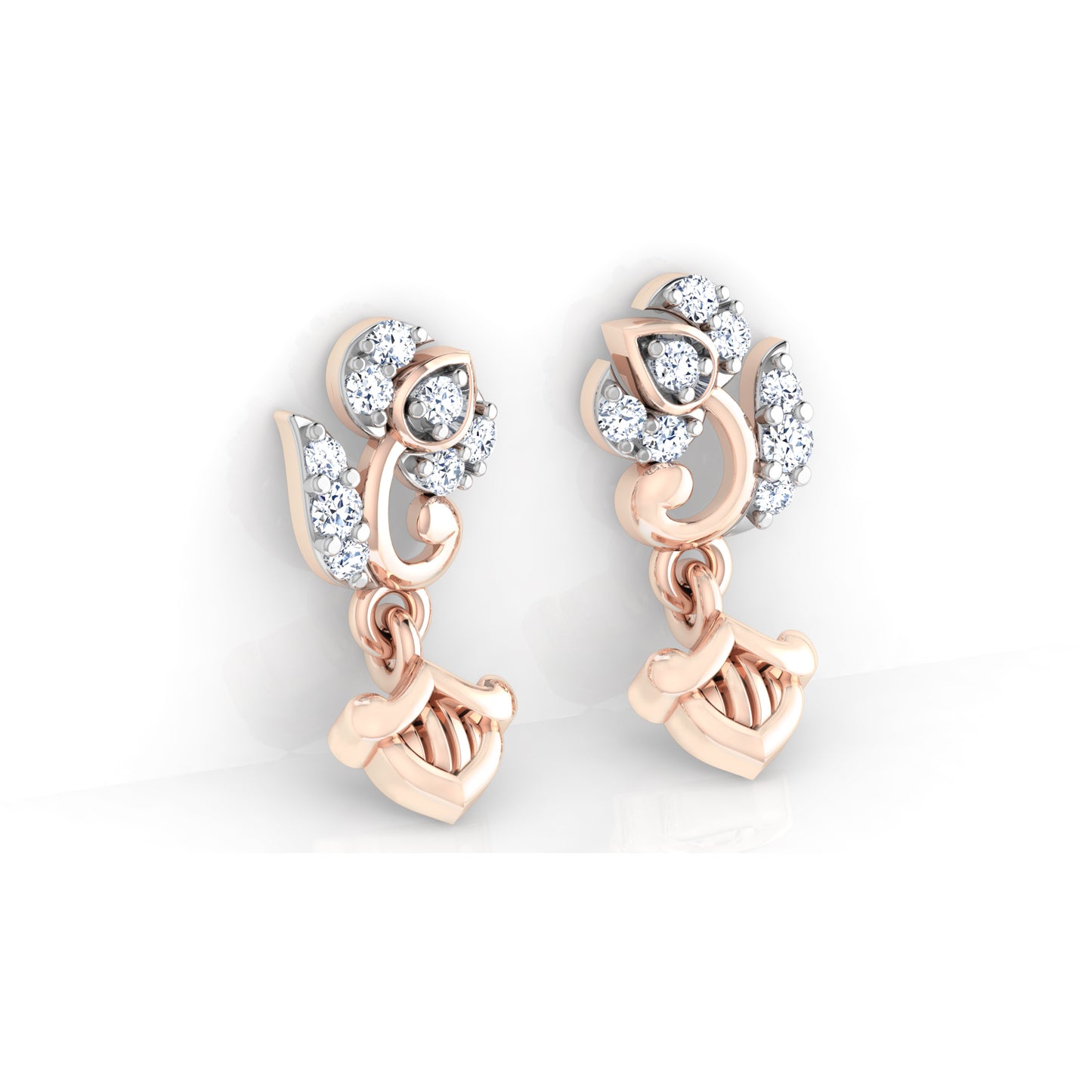 Regal Rainforest Earrings 18K