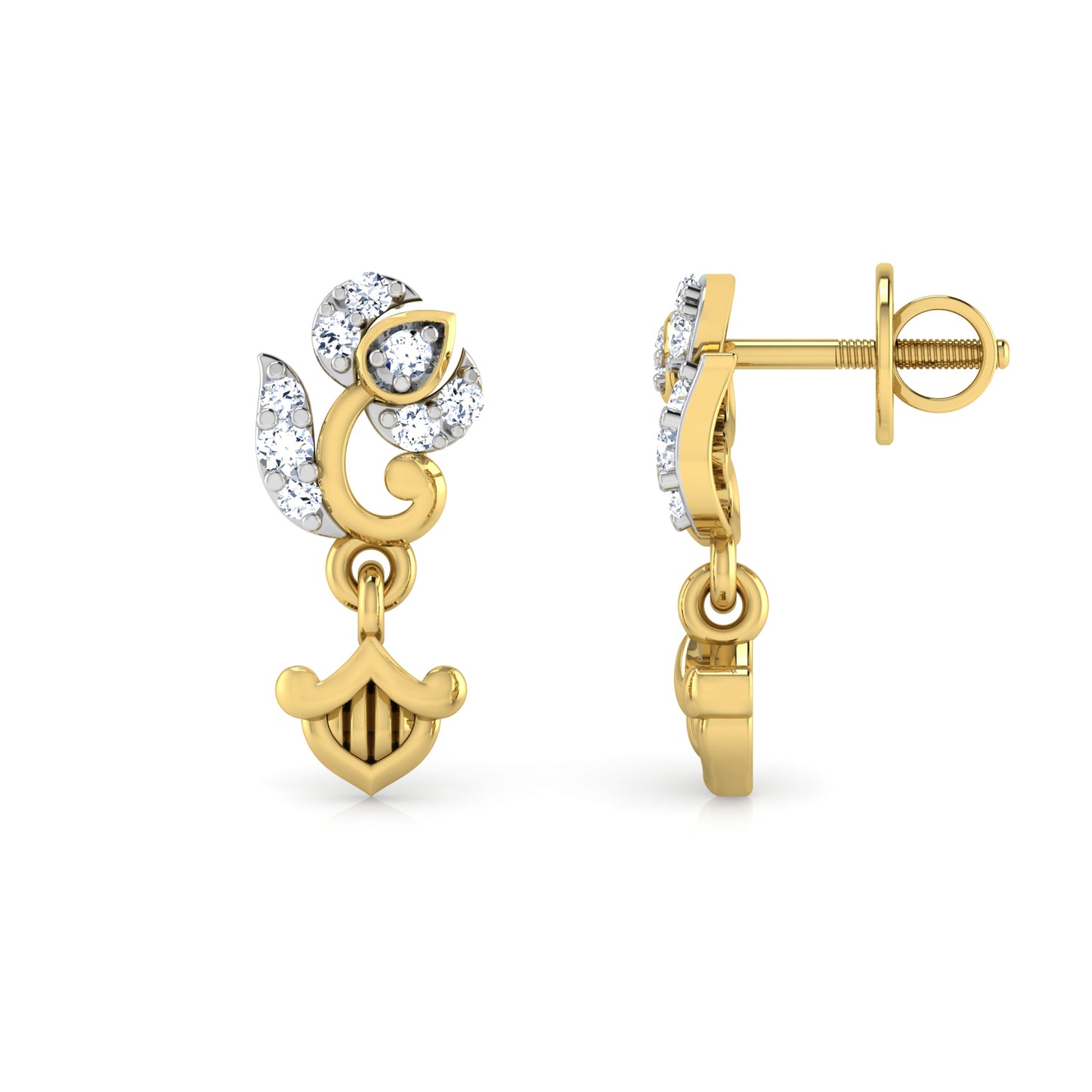 Regal Rainforest Earrings 18K