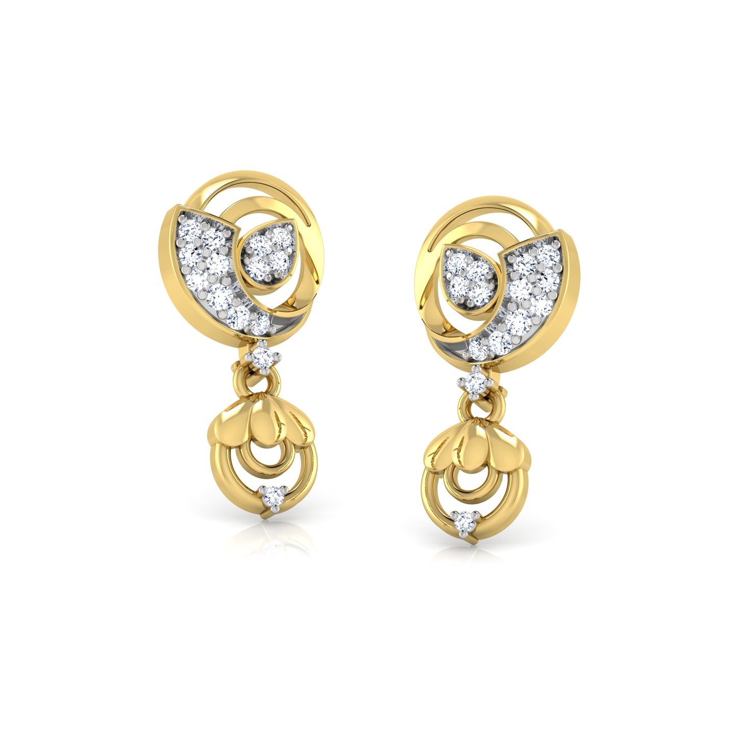 Serene Sapphire Whisper Earrings 18K