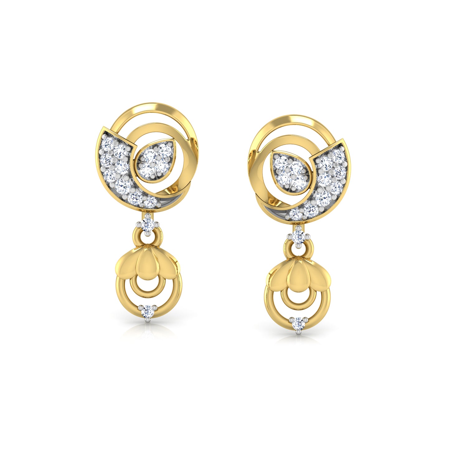 Serene Sapphire Whisper Earrings 18K