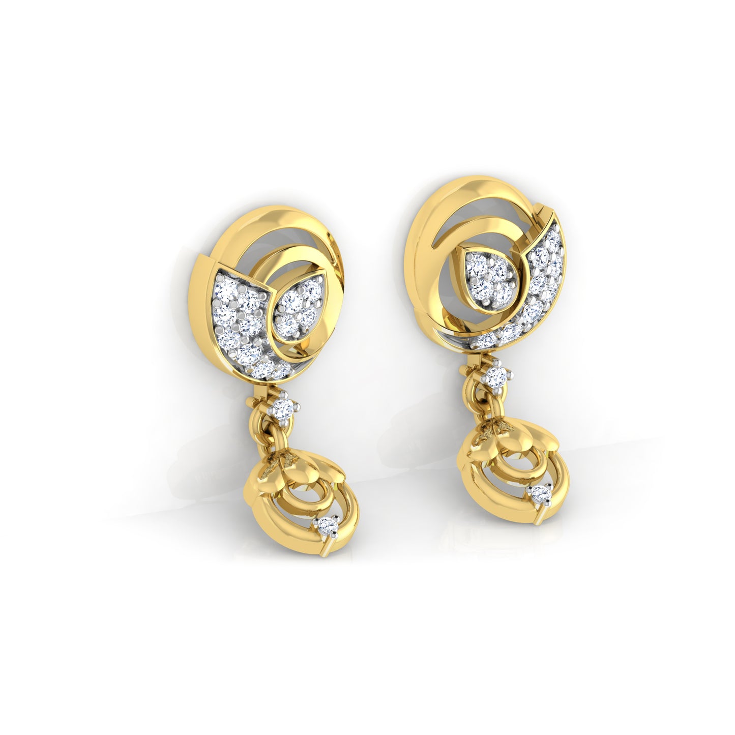 Serene Sapphire Whisper Earrings 18K