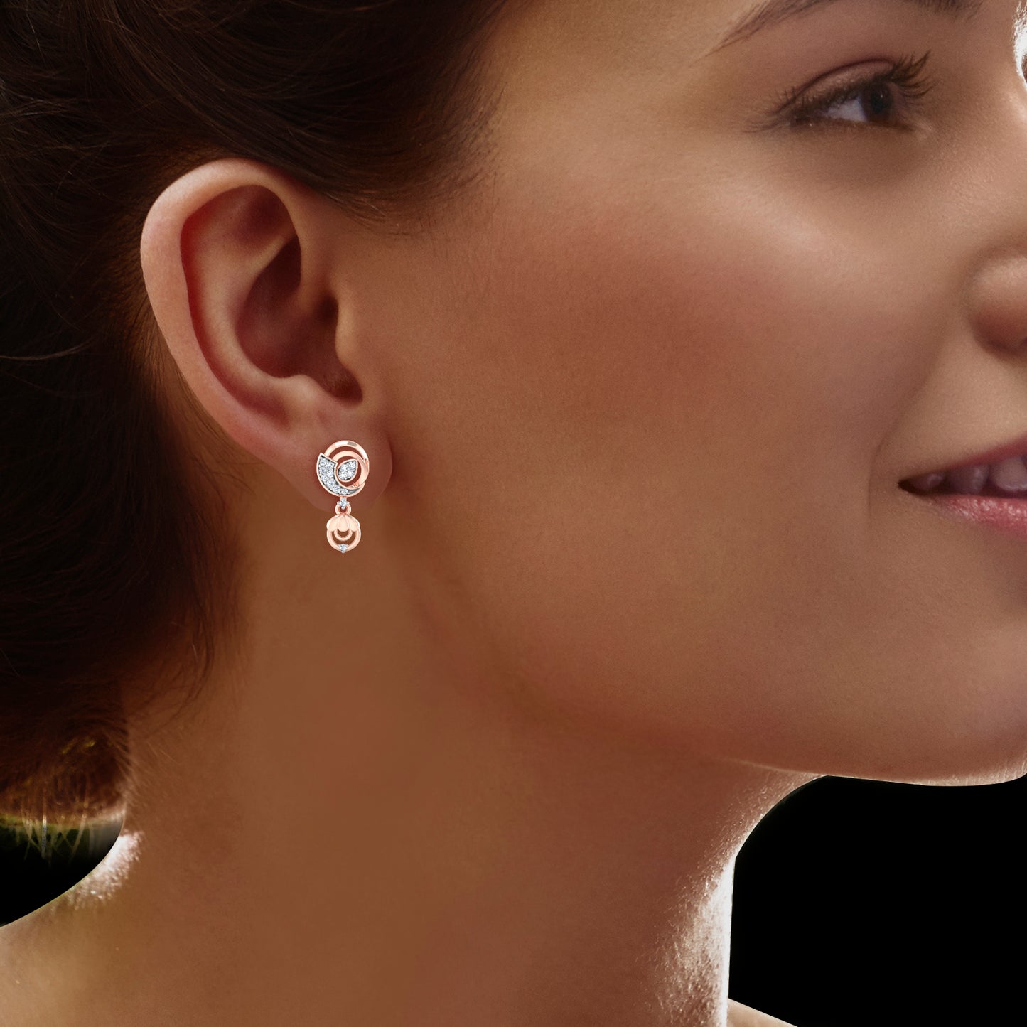 Serene Sapphire Whisper Earrings 18K