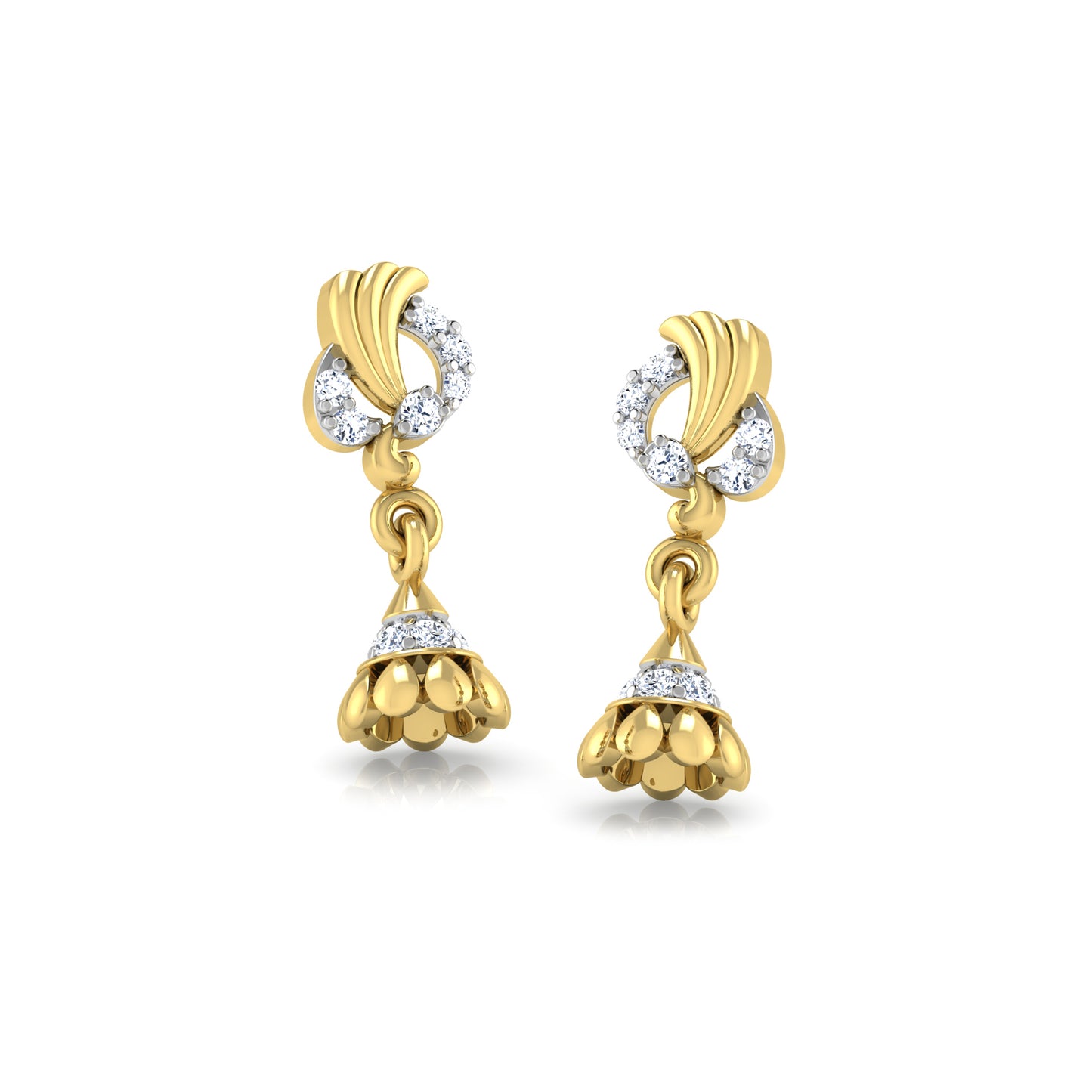Crescent Earrings 18K