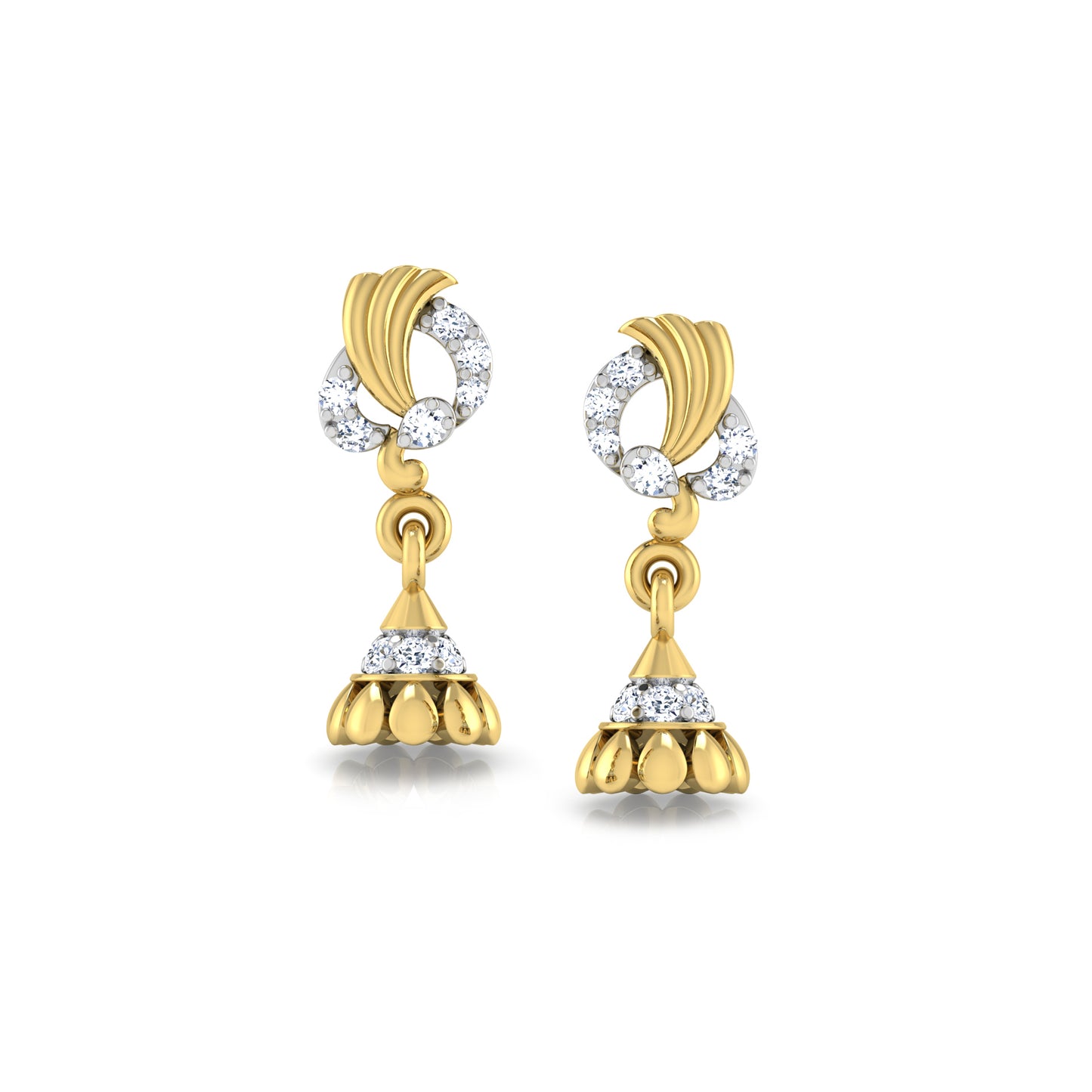 Crescent Earrings 18K