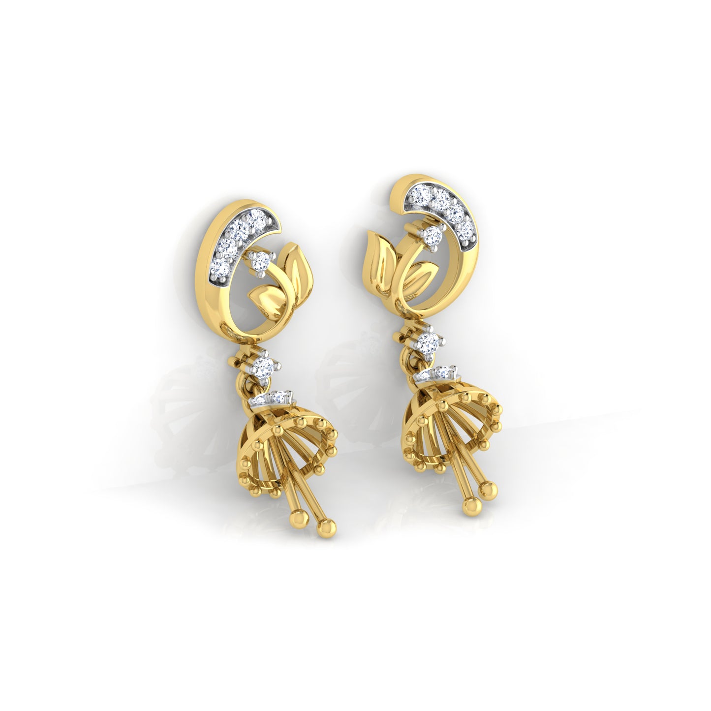 Lustrous Lilac Earrings 18K