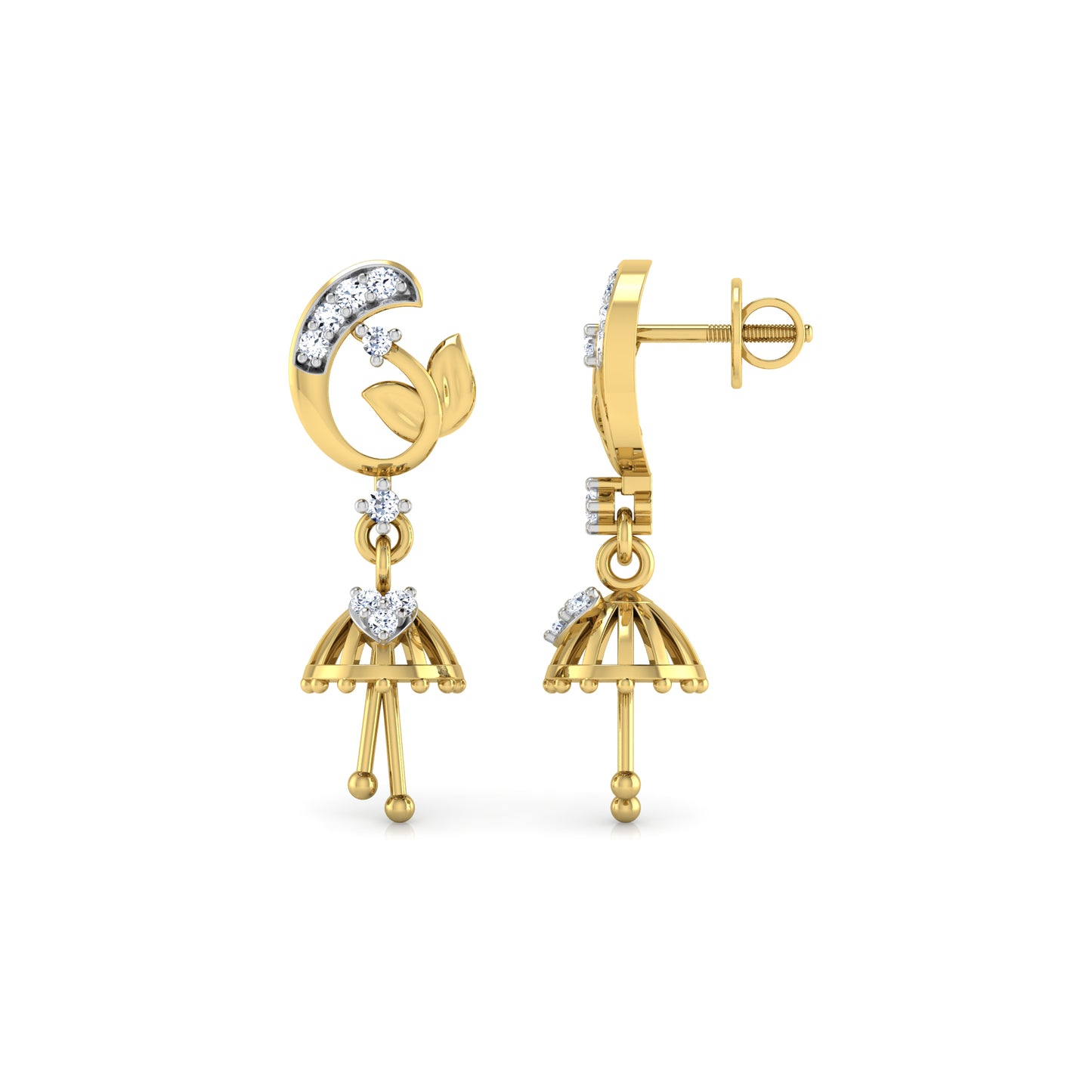 Lustrous Lilac Earrings 18K